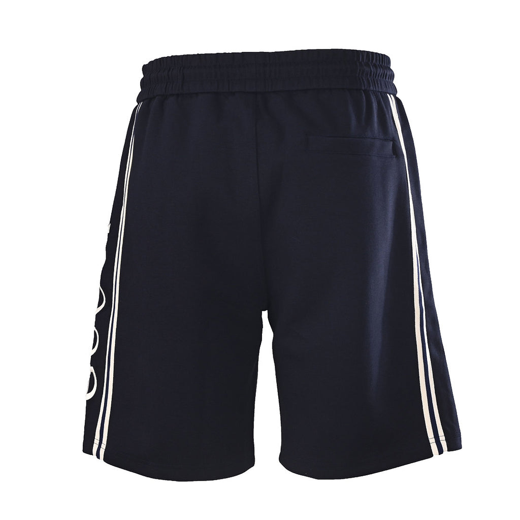 Gucci Script Logo Side Stripe Cotton Fleece Shorts – Black