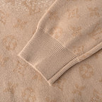 Louis Vuitton Monogram Gradient Jacquard Crewneck Sweater — Camel