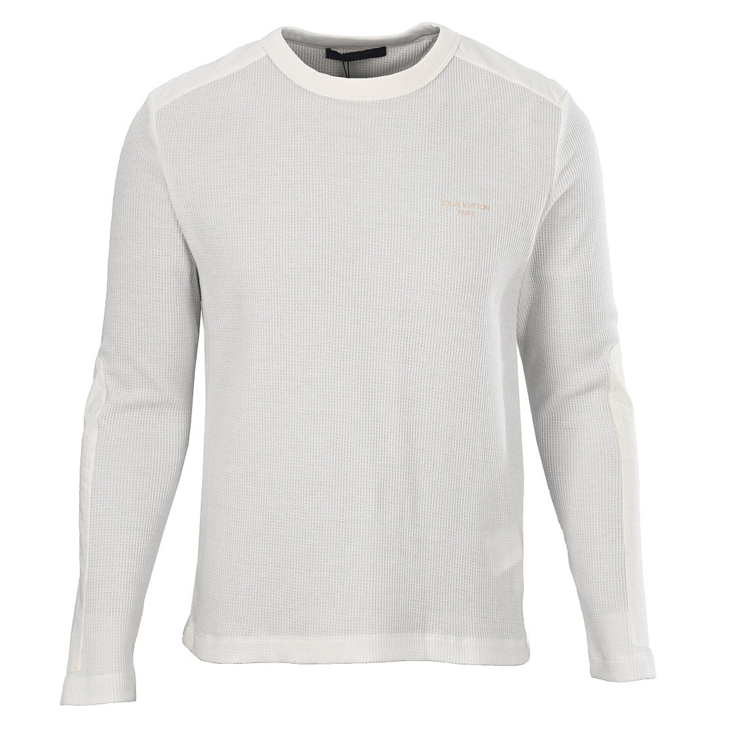 Louis Vuitton Waffle-Knit Long Sleeve Top — Ivory