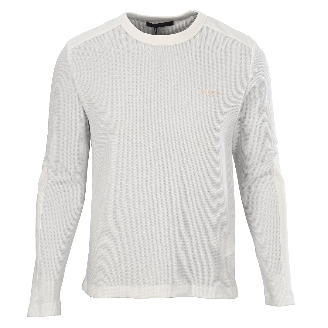 Louis Vuitton Waffle-Knit Long Sleeve Top — Ivory