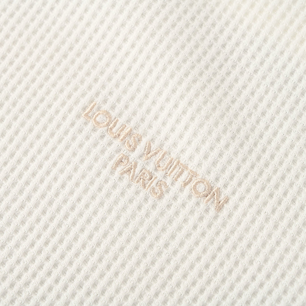 Louis Vuitton Waffle-Knit Long Sleeve Top — Ivory