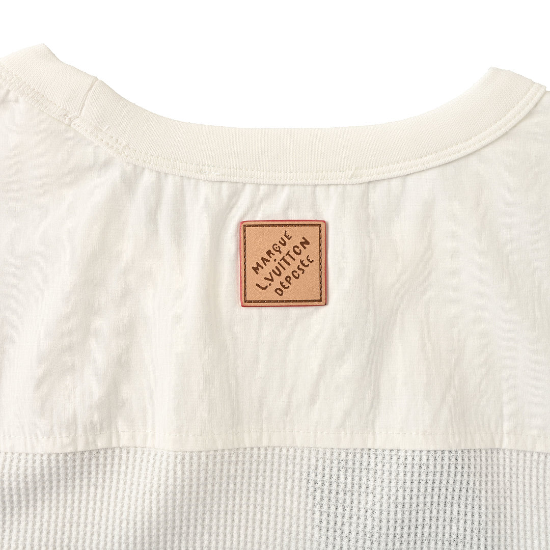 Louis Vuitton Waffle-Knit Long Sleeve Top — Ivory