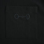 Gucci 2026 Horsebit Pocket Piqué T-Shirt — Black | Made in Italy