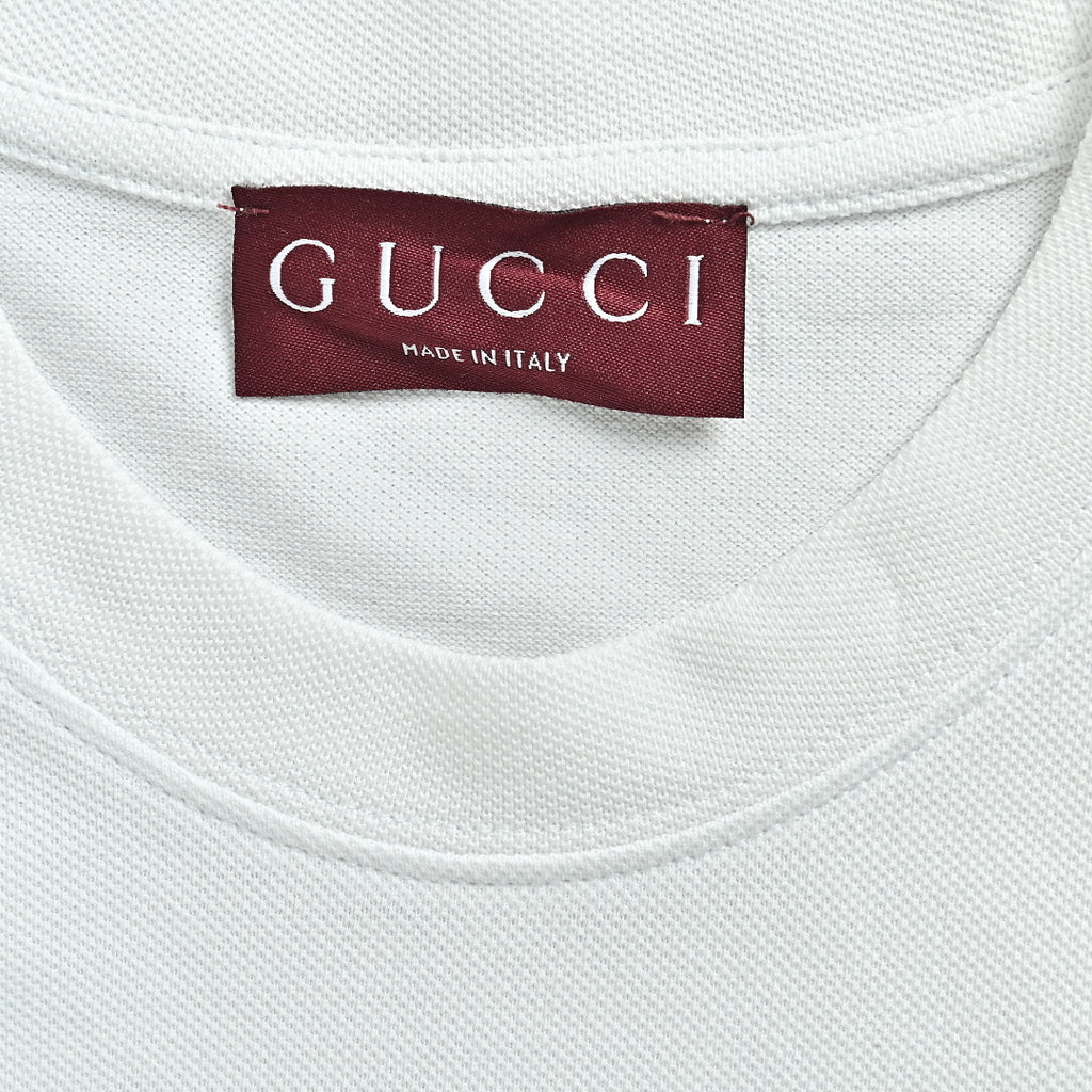 Gucci 2026 Horsebit Pocket T-Shirt — Ice Blue | Made in Italy