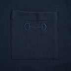 Gucci 2026 Horsebit Pocket T-Shirt — Navy | Made in Italy