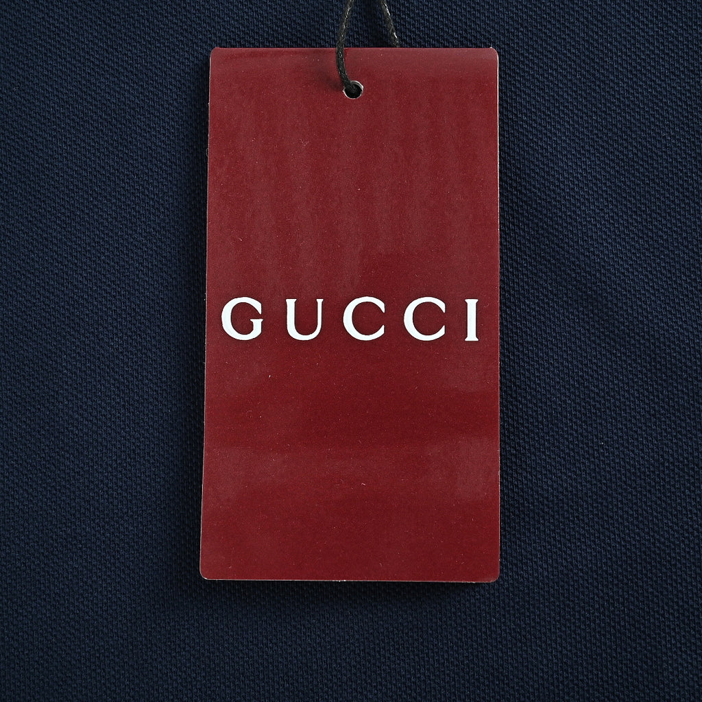 Gucci 2026 Horsebit Pocket T-Shirt — Navy | Made in Italy