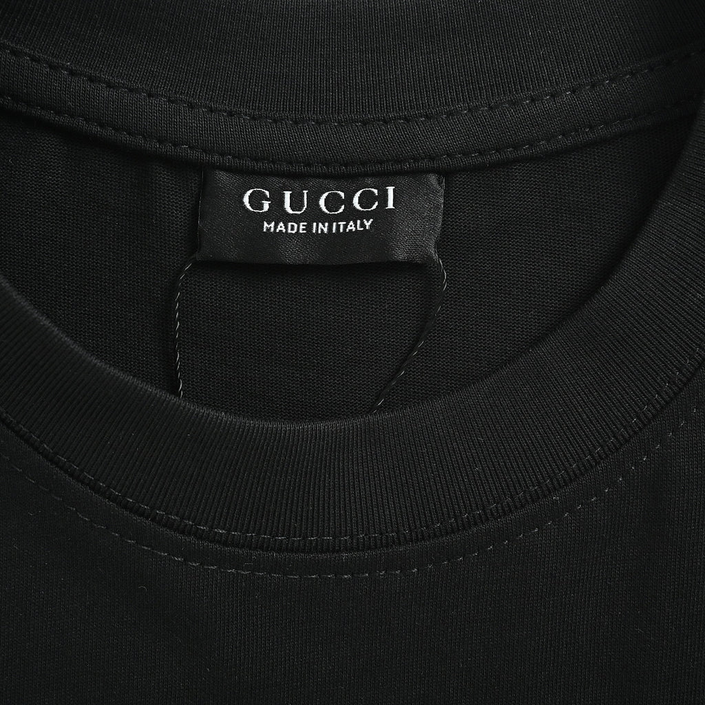 Gucci 2026 Horsebit Pocket T-Shirt — Black | Made in Italy