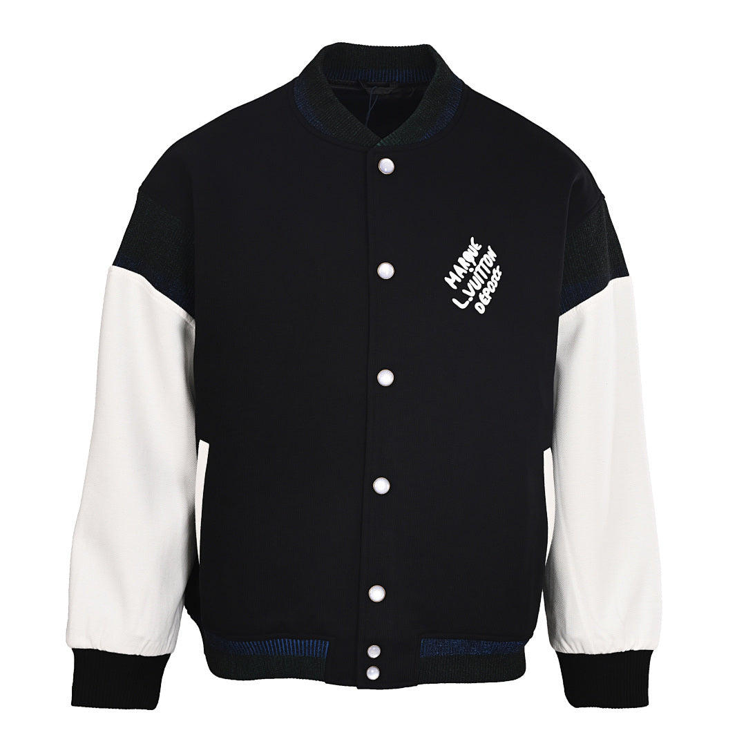Louis Vuitton LV Print Varsity Jacket | Streetwear Icon