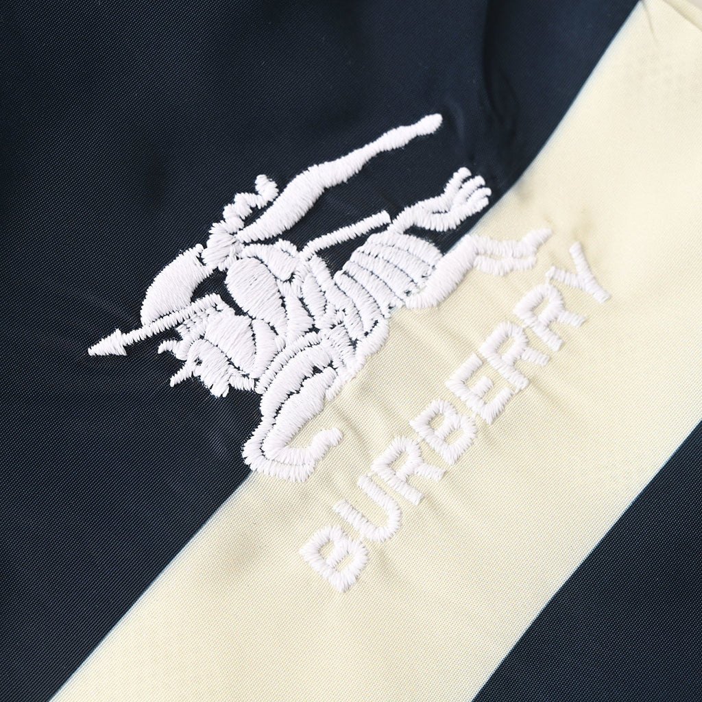 Burberry Checkered Equestrian Logo Beach Shorts
