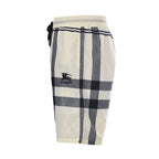 Burberry Checkered Equestrian Logo Beach Shorts