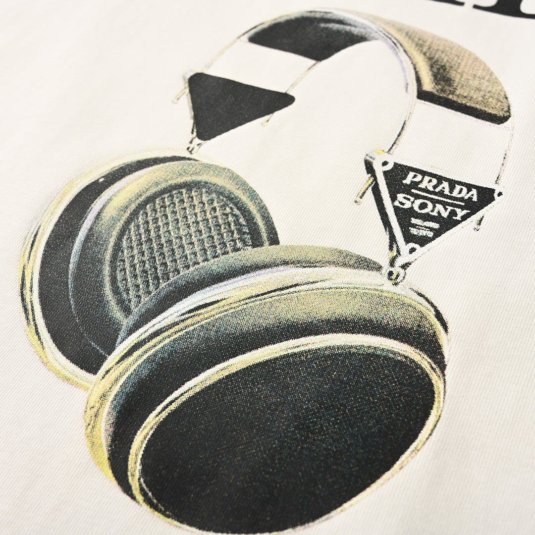 Prada Letter-Print T-Shirt