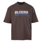 BALENCIAGA T-shirt with blue stripe and letter print