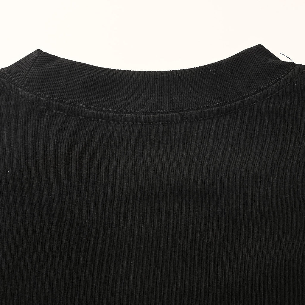 Fendi Roma FF Monogram Color-Block Print T-Shirt — BLACK/ Pink & Yellow