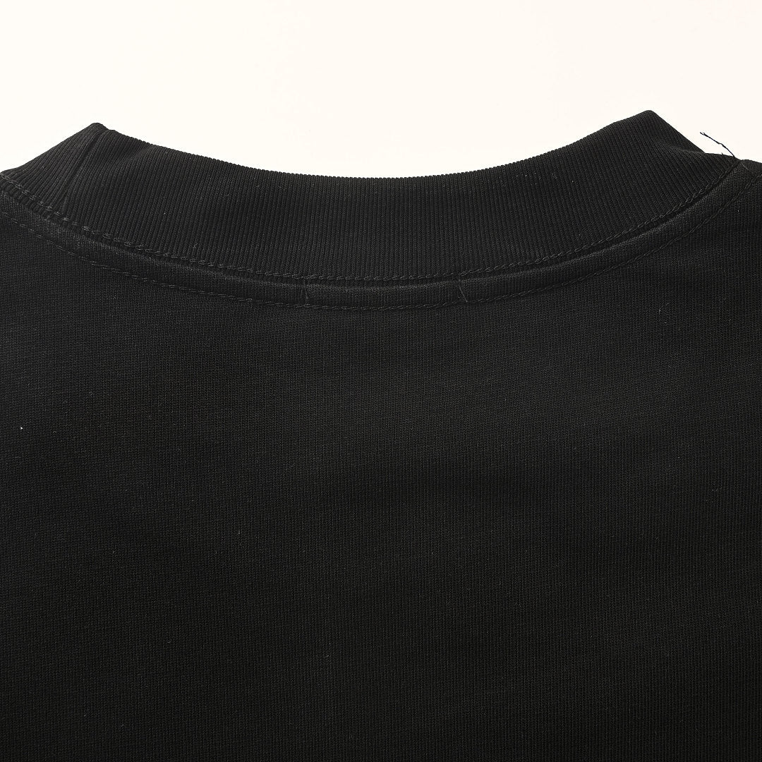 Fendi Roma FF Monogram Color-Block Print T-Shirt — BLACK/ Pink & Yellow