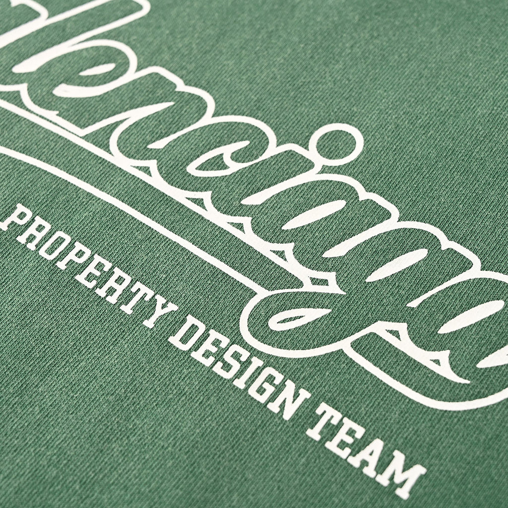 Balenciaga Property Design Team Script Logo T-Shirt – Forest Green