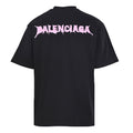 Balenciaga Gothic Metal Logo T-Shirt – Black