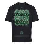 Loewe Oversized Graphic Print T-Shirt — BLACK