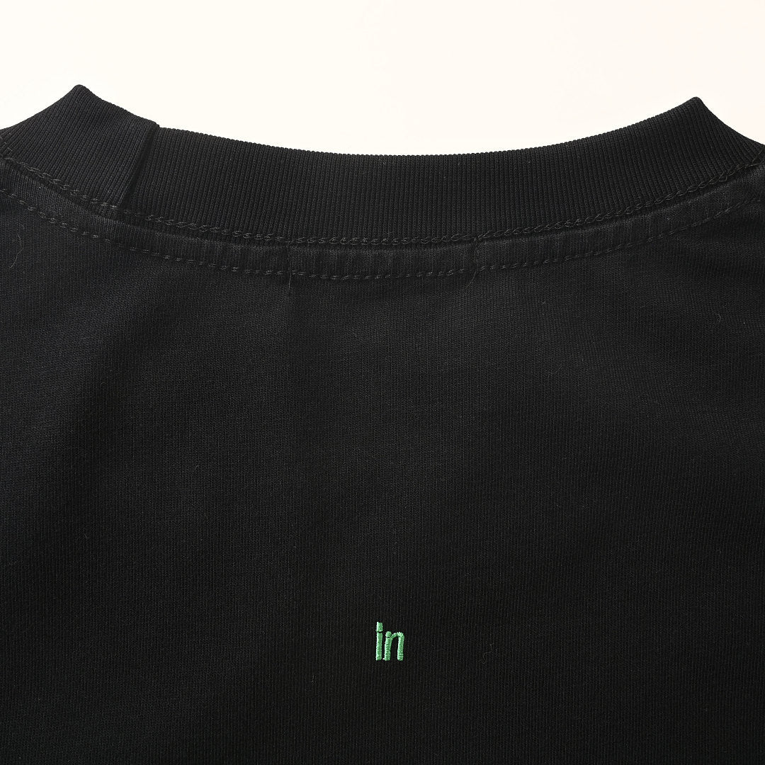 Loewe Oversized Graphic Print T-Shirt — BLACK
