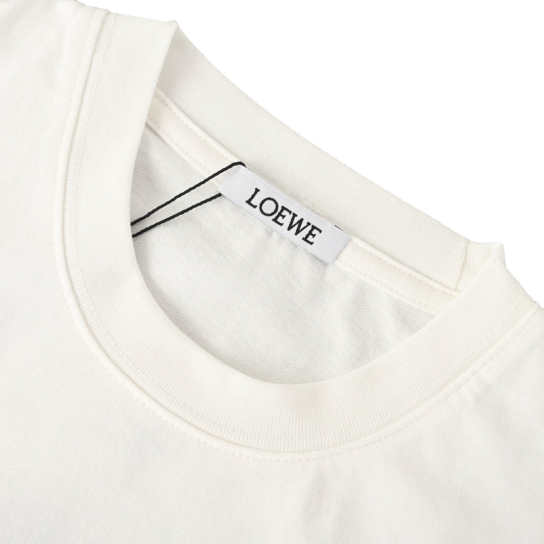 Loewe Oversized Graphic Print T-Shirt — White III