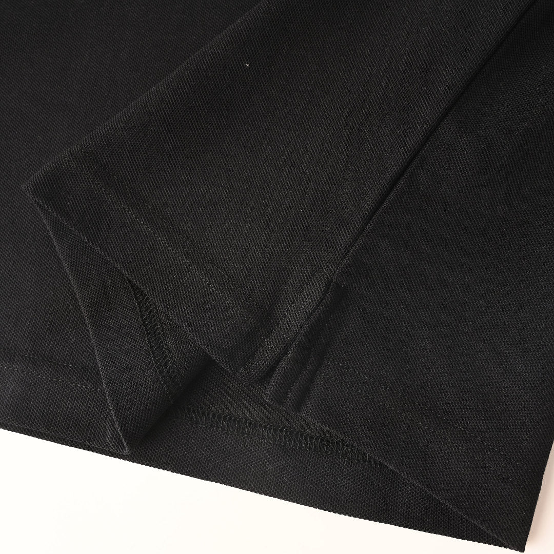 PRADA Oval Embroidery Short-Sleeve Polo Shirt