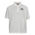 PRADA Oval Embroidery Short-Sleeve Polo Shirt