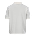 PRADA Oval Embroidery Short-Sleeve Polo Shirt