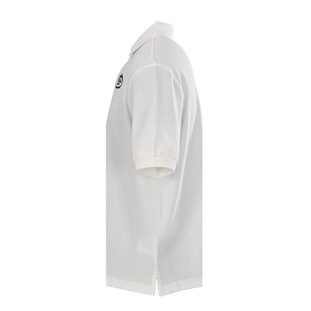PRADA Oval Embroidery Short-Sleeve Polo Shirt
