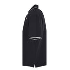 PRADA Short-Sleeve Polo Shirt with Black Stripe Detail