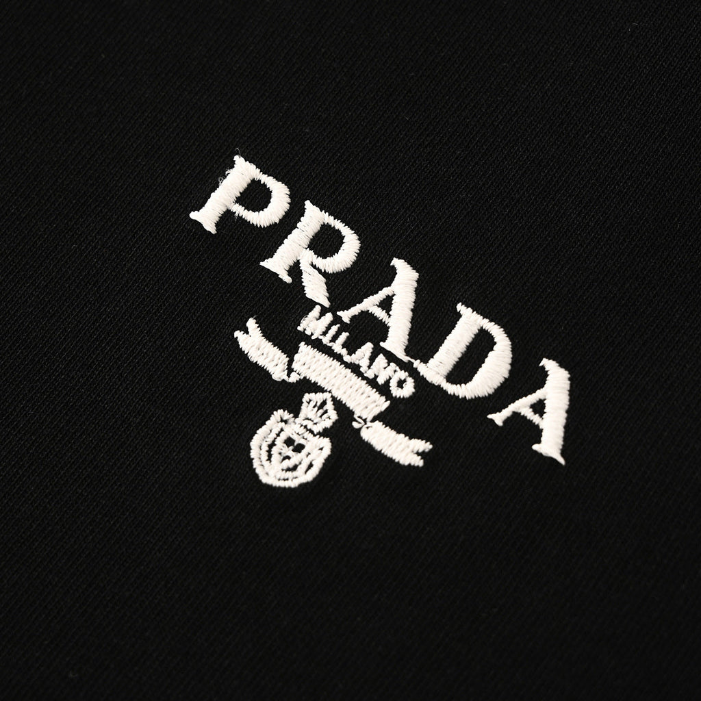 PRADA T-Shirt with Small Embroidery