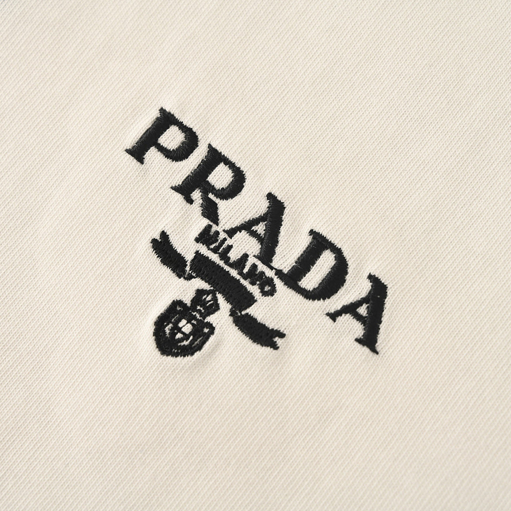 PRADA T-Shirt with Small Embroidery
