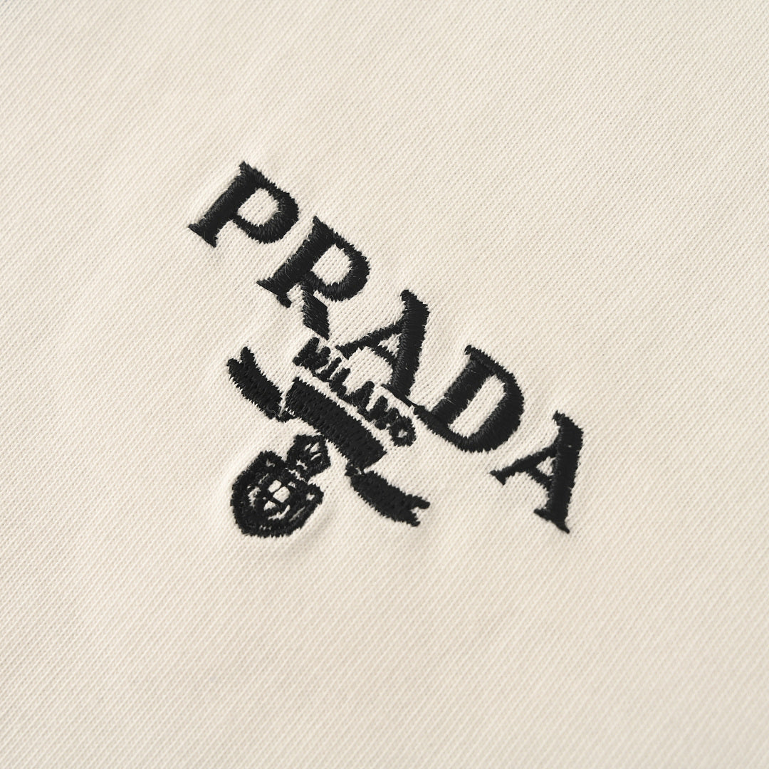 PRADA T-Shirt with Small Embroidery