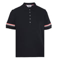 Thom Browne RWB Stripe Cuff Piqué Polo Shirt