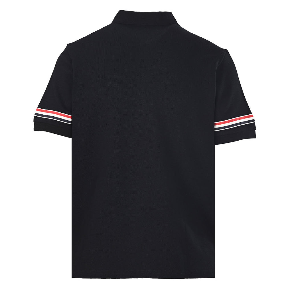 Thom Browne RWB Stripe Cuff Piqué Polo Shirt