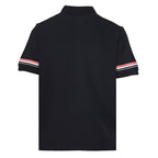 Thom Browne RWB Stripe Cuff Piqué Polo Shirt