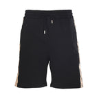 Burberry Side-Patterned Embroidered Horse Shorts