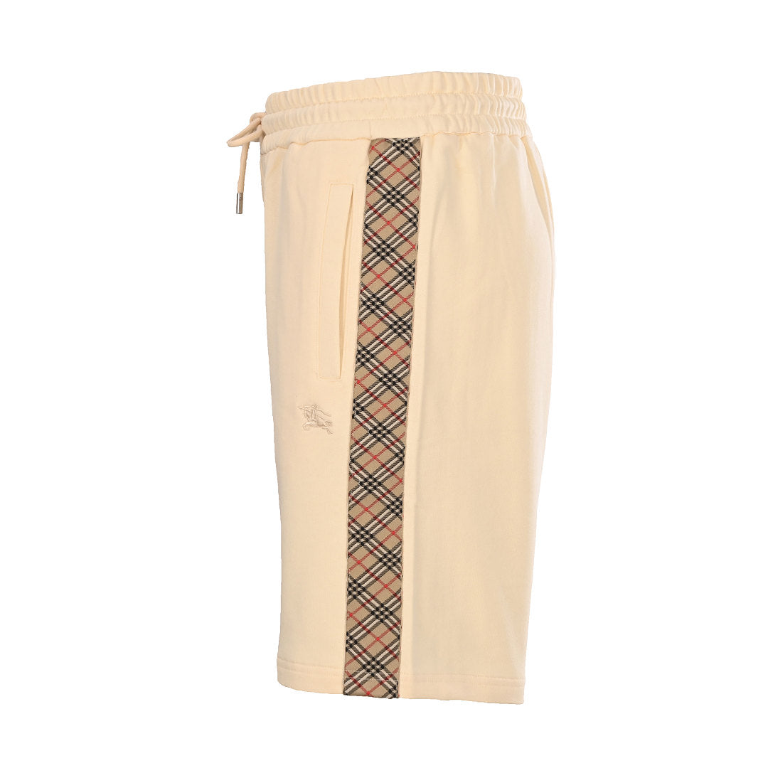 Burberry Side-Patterned Embroidered Horse Shorts