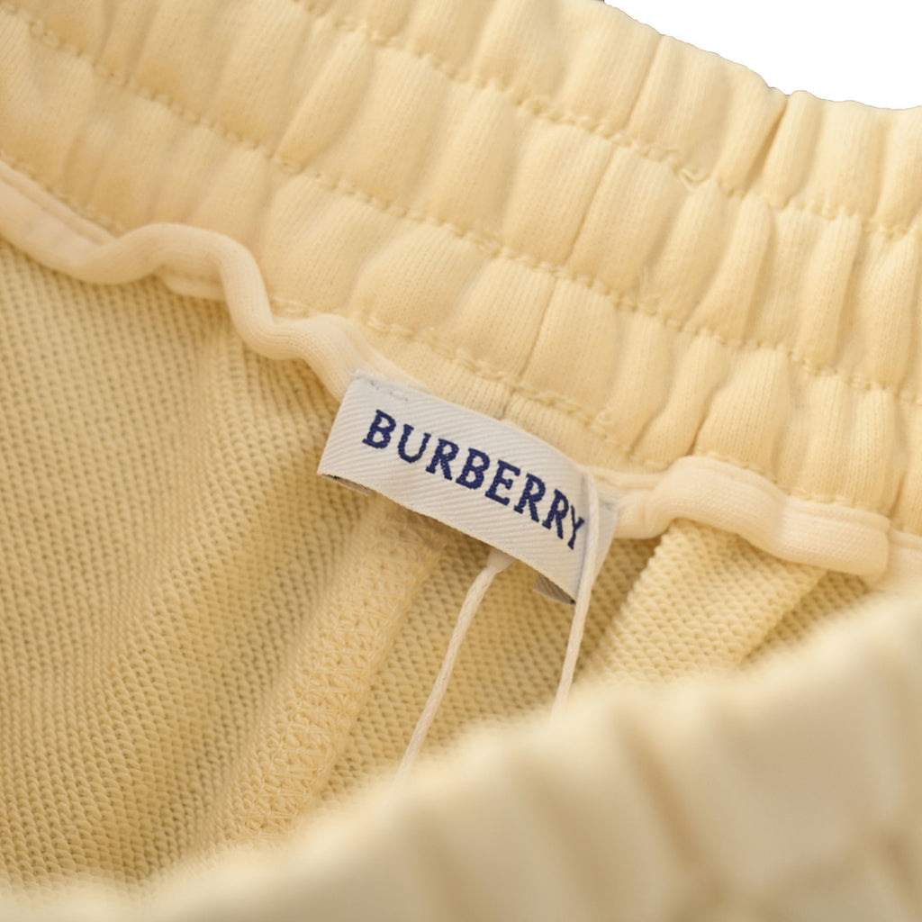 Burberry Side-Patterned Embroidered Horse Shorts