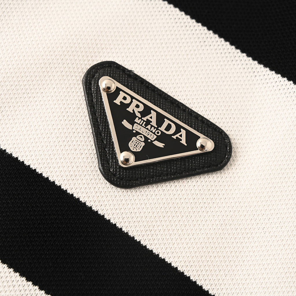Prada Classic Triangle Logo Cotton T-Shirt