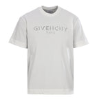 Givenchy Paris Embossed Logo Oversized T-Shirt – Light Grey