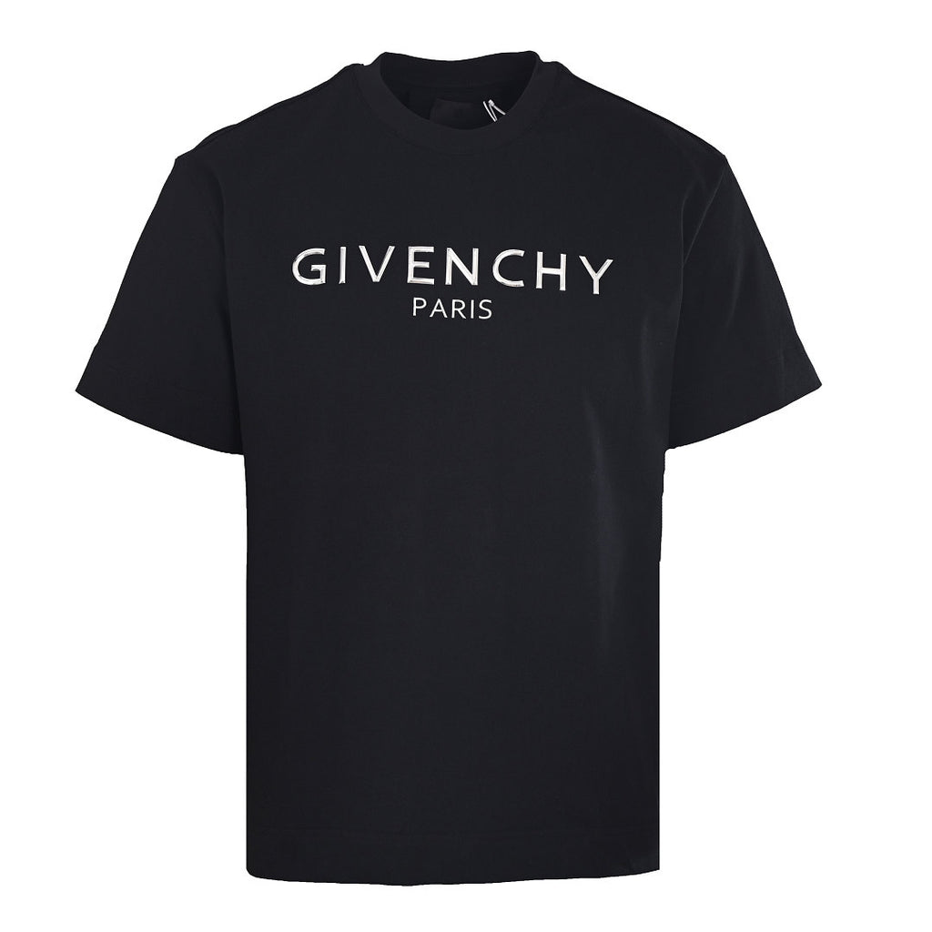 Givenchy Paris Vintage Logo Oversized T-Shirt – Black