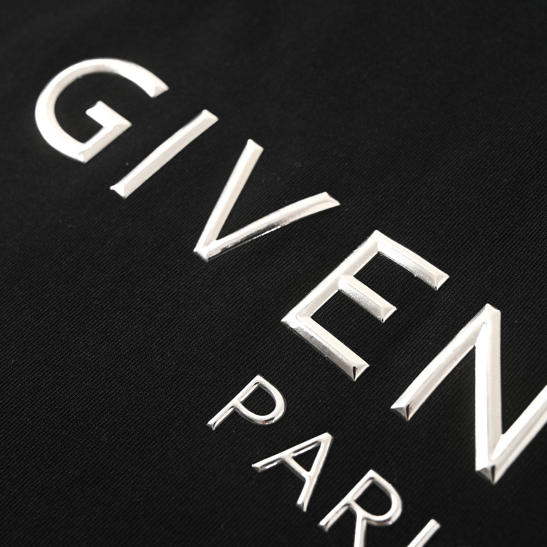 Givenchy Paris Vintage Logo Oversized T-Shirt – Black