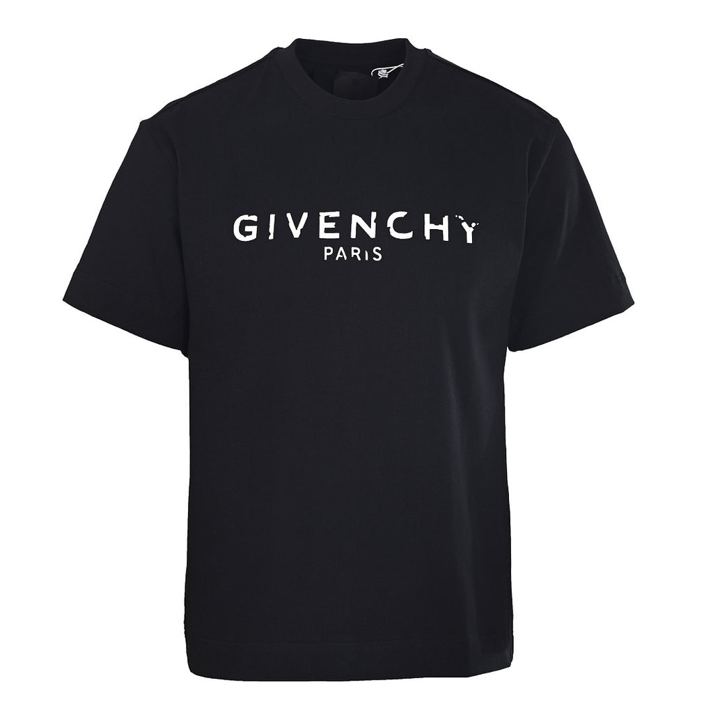 Givenchy Paris Vintage Logo Oversized T-Shirt – Black