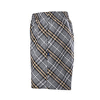 BURBERRY Grey-Green Twill Check Shorts