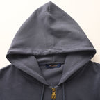 Louis Vuitton Pearl Drawstring Zip Hoodie — Slate Blue