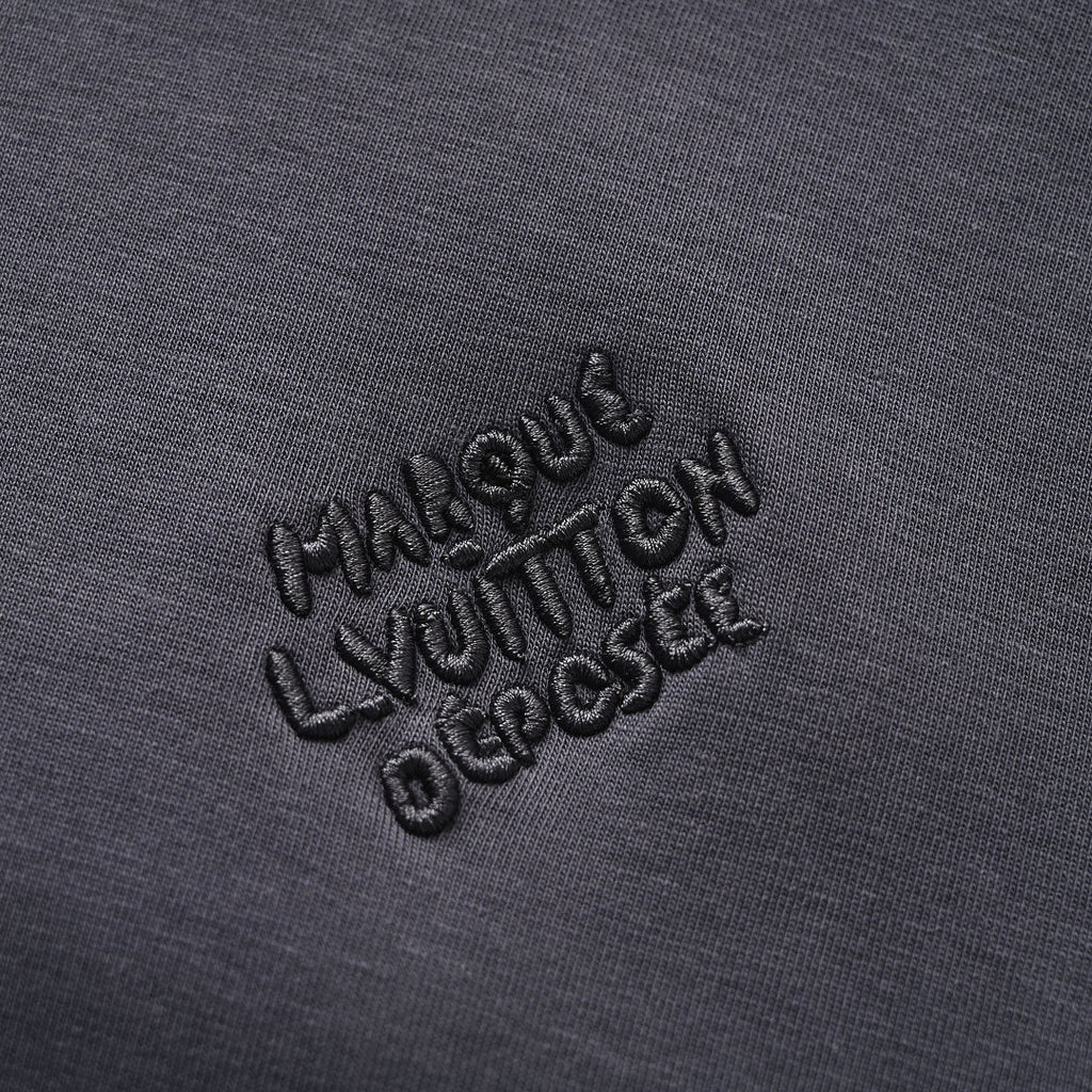 Louis Vuitton Pearl Drawstring Zip Hoodie — Slate Blue