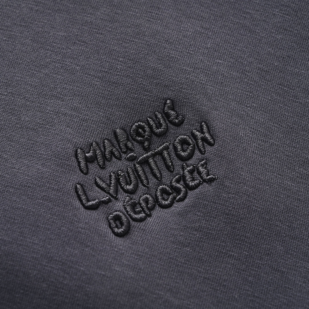 Louis Vuitton Pearl Drawstring Zip Hoodie — Slate Blue