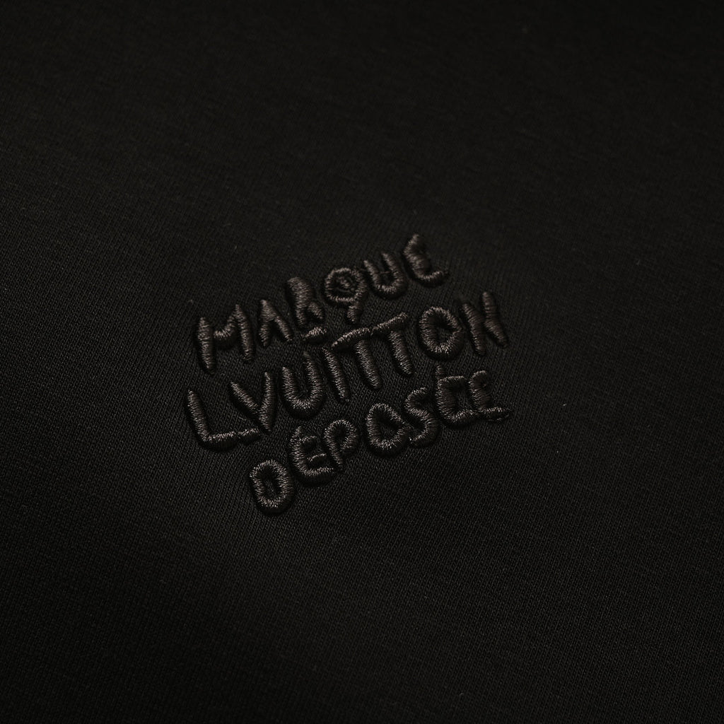 Louis Vuitton Pearl Drawstring Zip Hoodie — Black