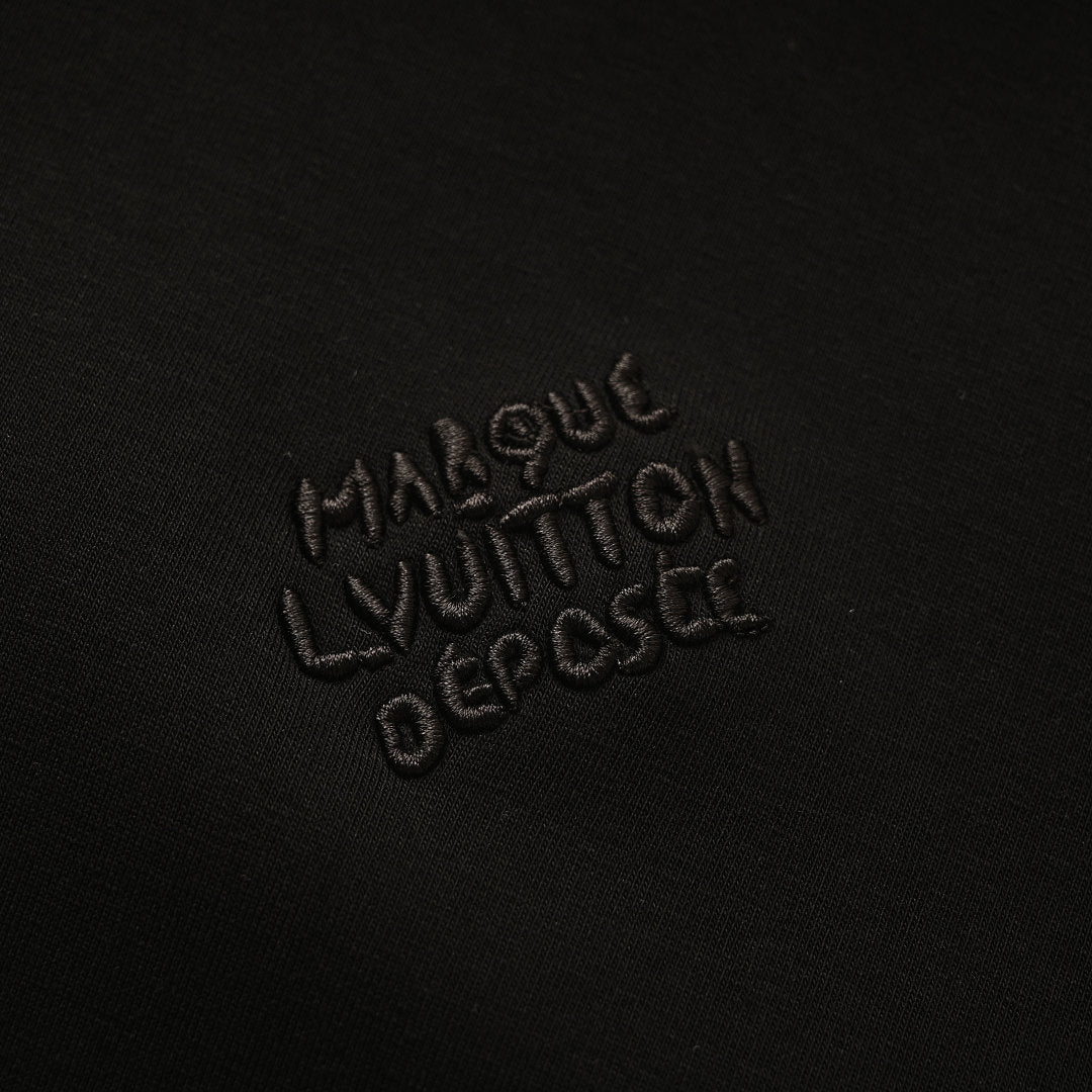 Louis Vuitton Pearl Drawstring Zip Hoodie — Black