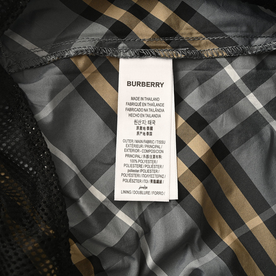 BURBERRY Grey-Green Twill Check Shorts