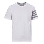 Thom Browne 4-Bar Stripe Sleeve T-Shirt – White